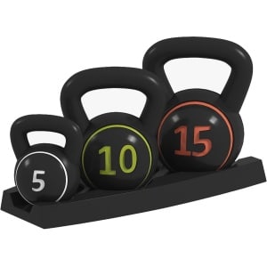 Kettlebell Set 2.2 kg, 4.5 kg en 6.8 kg - Driedelige Kogelgewichten voor Krachttraining