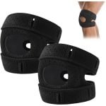 Kniebeschermers voor meniscus en banden - 2 stuks - verstelbaar - patella-kniebandage - neopreen pads - voor hardlopen - crossfit - gym - powerlifting - artritis - artrose