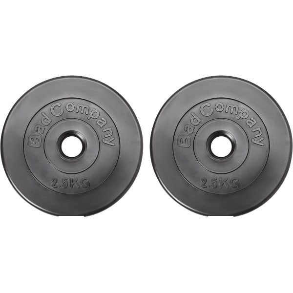 Kunststof Halterschijven 30/31 mm - 2 x 2,5 kg Gewichten voor Krachttraining