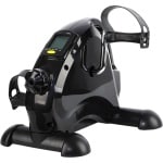 LaCardia Stoelfiets - Bureaufiets en deskbike - Bewegingstrainer en mini hometrainer - Beentrainer met LCD-display - Zitfiets fitness voor ouderen - Zwart