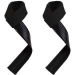 Lifting Straps - Wrist Wraps - 62 cm Lengte Antislip - 1 Paar - Voor Krachttraining Zwart