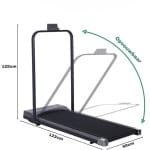 Livista Inklapbare Loopband - 1-8 km/h - Hometrainer voor Thuis - Wandel- & Hardloopband - LED Display - met Afstandsbediening - Compact & Stil