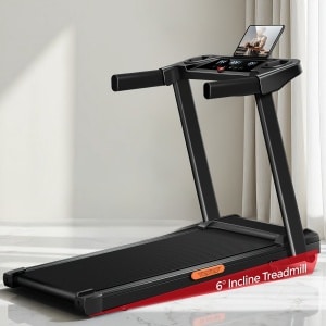 Loopband - Hardloopband - Fitnessband - Trainingsband - Opvouwbare Loopband - Verstelbare Hellingshoek 6% - Triple Touchscreen Display - Compact & Draagbaar Design