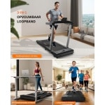 Loopband Inklapbaar - Hometrainer Elektrisch - Walking Pad Fitness - Zwart