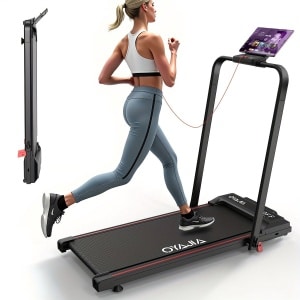 Loopband - Wandelband - Walking Pad - Treadmill - Hometrainer - Inklapbaar - 1-12 km/h Snelheid - Afstandsbediening & LCD Display