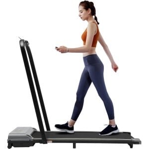 Loopband inklapbaar - Hometrainer Elektrisch - Walking Pad Fitness - Grijs