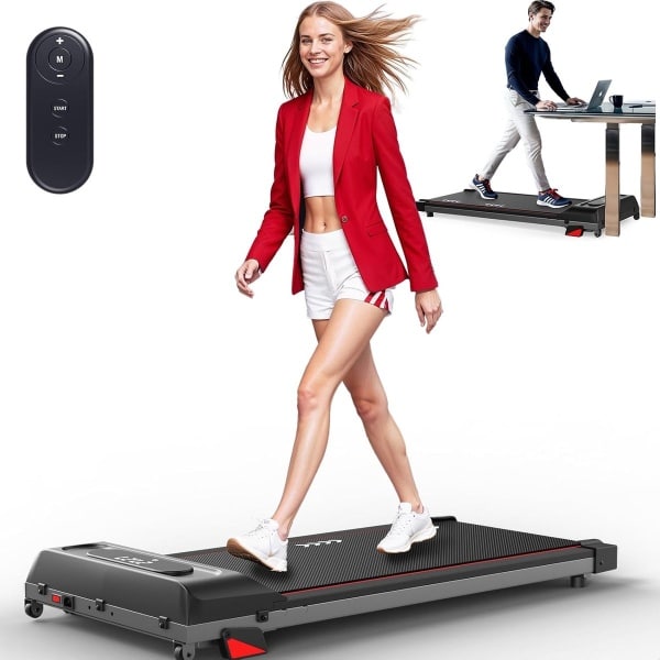 Loopband voor Thuis Wandelen met Hellingshoek - 2.25 PK Motor - 100 kg Draagvermogen - 4% Helling - Wandelband - Fitness Loopband - Thuistraining - Instelbare Snelheid 1-10 km/u