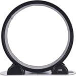Loopwiel voor Katten met Stappenteller, 103,4 Cm, Loopwiel met Rem en Tapijtoppervlak, Stille Loopband voor Huiskatten tot 13,6 Kg, Fitnessapparaat voor de Gezondheid van Huisdieren, Zwart