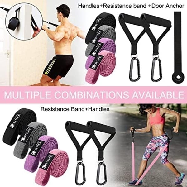 Luxiba - Fitnessbanden lang, lange weerstandsbanden, gymnastiekband, elastisch, fitnessband, lange weerstandsbanden, krachttraining, trainingsbanden, fitnessbanden, gymnastiekbanden, weerstandsbanden, stretchband