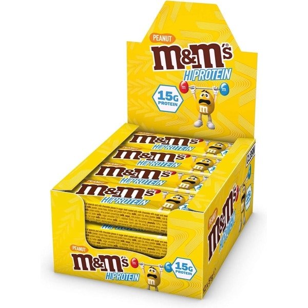 M&M Hi Protein - eiwitreep - Peanut - 12 x 51g