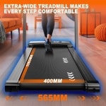 MettleMatic 4-in-1 loopband voor thuis - Opvouwbare loopband met 2,5 pk motor tot 12 km/u, dubbel LED-display, 12 programma's en APP-compatibel, draagvermogen van 120 kg