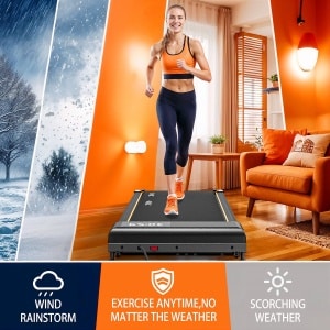 MettleMatic Loopband - Walking Pad voor thuis met 7% helling - 2,25 PK motor - 1-6 km/h - 7-laags loopoppervlak - geen montage nodig