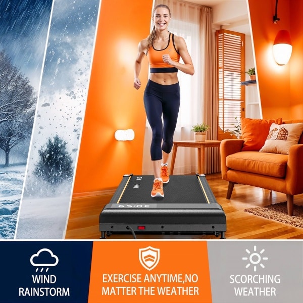 MettleMatic Loopband - Walking Pad voor thuis met 7% helling - 2,25 PK motor - 1-6 km/h - 7-laags loopoppervlak - geen montage nodig