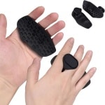 Mmgoqqt 1-Paar - Zwart - Siliconen Grip Handschoenen - Vingerloze Fitness Handschoenen - Antislip Krachttraining - Voor Gewichtheffen En Fitness