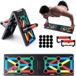 Mrs. Jones 12-in-1 bodybuilding push-up board opvouwbaar spierbord rek krachttraining fitnessapparatuur push-up rek powerpress & multifunctionele drukstandaard voor thuis gym oefening workout met handvatten .