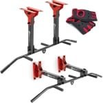 Multi-Grip Optrekstang voor Wand- en Plafondmontage - Duurzame Pull-Up Bar met Antislip Handgrepen - Ideaal voor Fitness en Krachttraining