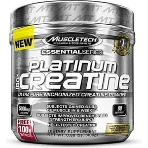 Muscletech Platinum Micronized Creatine - 400 gram (80 doseringen)