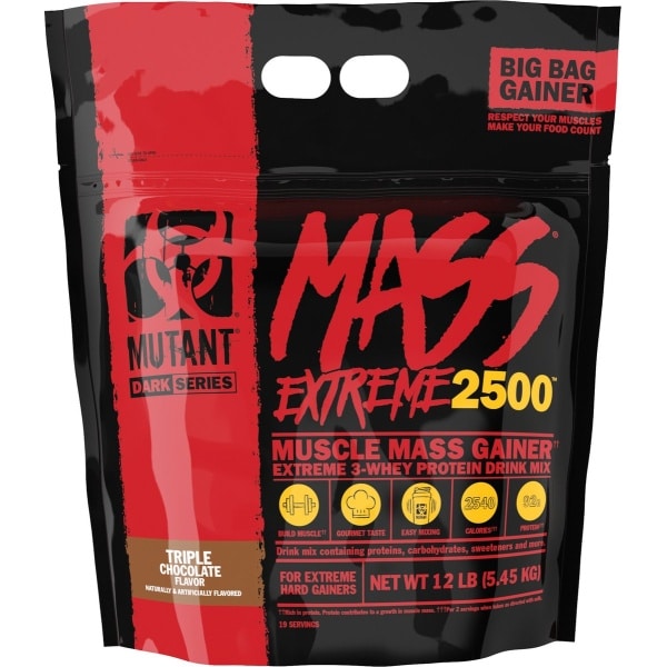 Mutant Mutant Mass XXXTREME 2500 (12lbs) Triple Chocolate - Gewichtstoename - Zonder Creatine