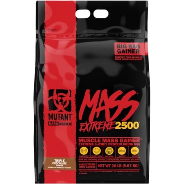 Mutant Mutant Mass XXXTREME 2500 (20lbs) Cookies & Cream - Gewichtstoename - Zonder Creatine