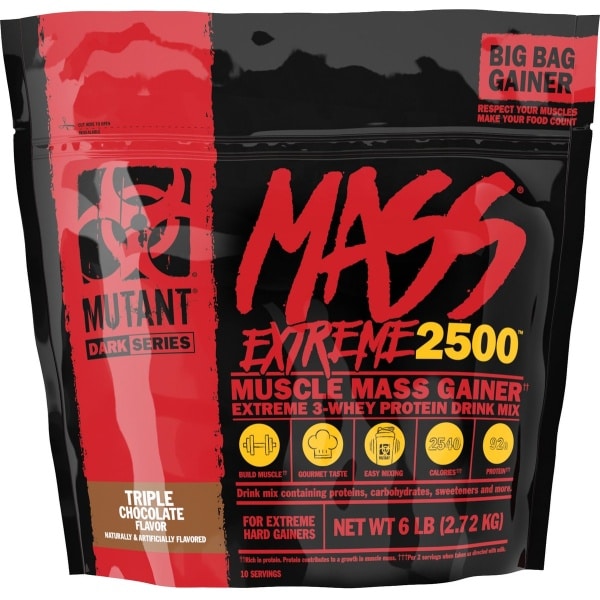 Mutant Mutant Mass XXXTREME 2500 (6lbs) Triple Chocolate - Gewichtstoename - Zonder Creatine
