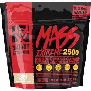 Mutant Mutant Mass XXXTREME 2500 (6lbs) Vanilla Ice Cream - Gewichtstoename - Zonder Creatine