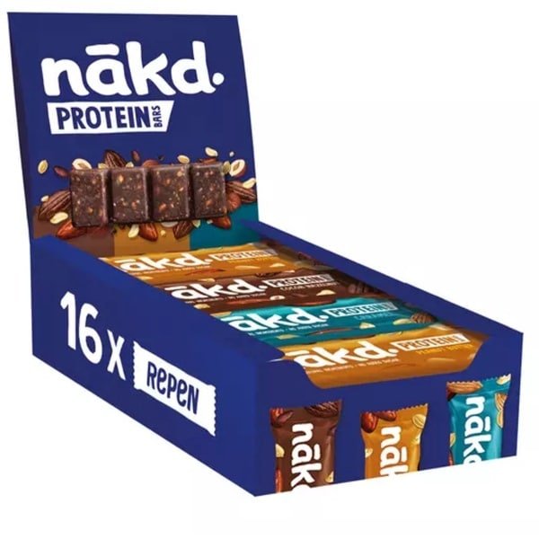 NAKD Protein Bar - Eiwitreep - Eiwitrepen - Mix Box - 720 gram (16 repen)