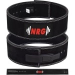 NRG powerlift riem maat S - zwart - hefboomriem - gewichtheffen - powerlift belt - lever belt - krachttraining - krachttraining accessoires - fitness accessoires - powerlifting - body building - lifting belt - riem krachttraining - Barbelts