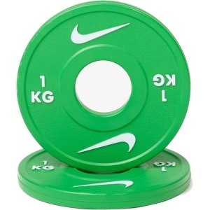 Nike Halterschijven paar 1kg - Gewichtsschijf met Rubbercoating - 50 mm - Voor Gecontroleerde Progressie & Krachttraining
