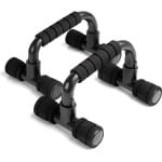 Opdrukhandgrepen, professionele opdrukstangen voor spiertraining en krachttraining, gevoerde handgrepen voor vloertraining, draagbaar fitnessapparaat, training thuis, antislip (zwart)