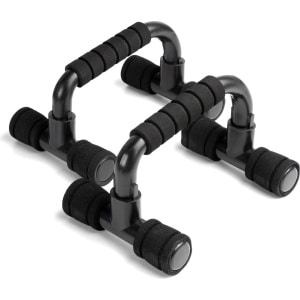Opdrukhandgrepen, professionele opdrukstangen voor spiertraining en krachttraining, gevoerde handgrepen voor vloertraining, draagbaar fitnessapparaat, training thuis, antislip (zwart)