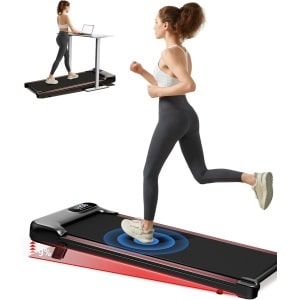 Opvouwbaar loopband met helling 9% voor thuis - 3-voudige demping - Walking pad 8 km/h - Gebruik als sta bureau - Maximale belasting 136 kg