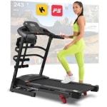 Opvouwbare Elektrische Loopband voor Thuisgebruik - LCD-display, 12 Trainingsprogramma's, Tot 16 km/u, Inclusief Massageband