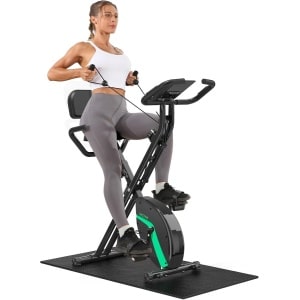 Opvouwbare magnetische hometrainer met LCD-display en hartslagsensor - Ruimtebesparende fitnessfiets voor thuis