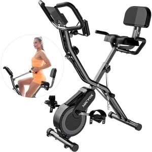 Opvouwbare magnetische hometrainer met groot zadel en 16 weerstandsniveaus