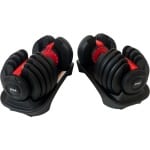 PH Fitness Premium Verstelbare Dumbells Set 24KG - 2 STUKS - 15-in-1 Gewicht - Eénhandige Draaiknop - 2,5 tot 24 kg - Compacte Halterset - Voor Krachttraining & Home Gym - Ruimtebesparend