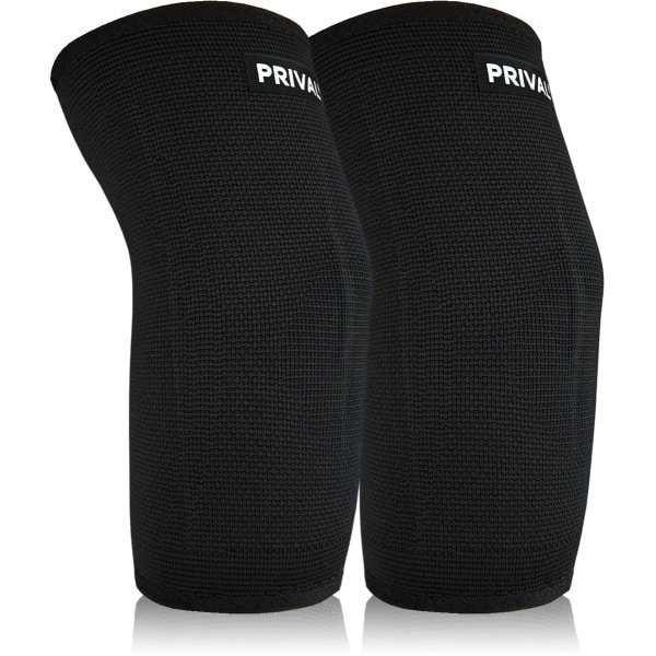 PRIVAL Elbow Sleeves - Large - Elleboogbeschermers & Compressie Steun - Voor Fitness, Krachttraining, Crossfit & Gewichtheffen - Set van 2 - Zwart