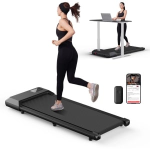 Paco Goederen® Elektrische loopband - Walkingpad - antislip schokabsorptie - thuiskantoor - met afstandsbediening - 1-6km/u