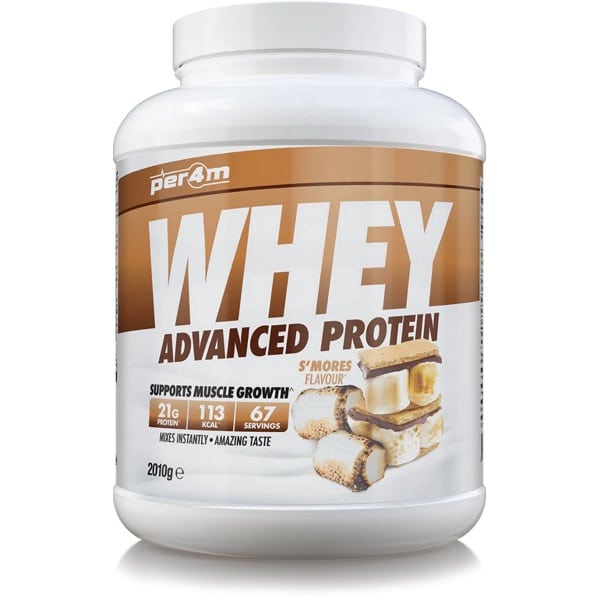 Per4m - Advanced Whey Protein - S'mores - Proteine poeder - Eiwit shake - Eiwitpoeder - 2.01kg - Whey Protein - Eiwitshakes - Whey Proteine - Protein - Proteine - Proteine Shake - Shake - Fitness - Krachttraining - Gym