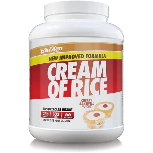 Per4m - Cream of Rice - 2kg - Cherry Bakewell - Weight Gainer - Mass Gainer - COR - Cream of rice - Rijstmeel - Shake - Fitness - Krachttraining - Gym