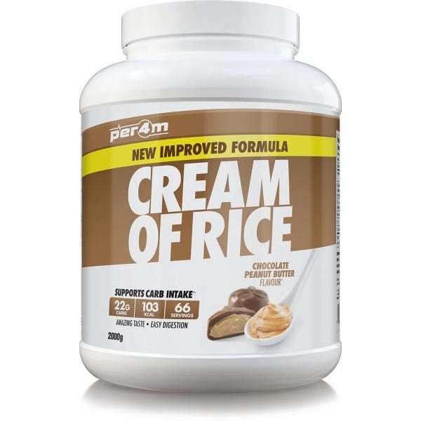 Per4m - Cream of Rice - 2kg - Chocolate Peanut Butter - Weight Gainer - Mass Gainer - COR - Cream of rice - Rijstmeel - Shake - Fitness - Krachttraining - Gym
