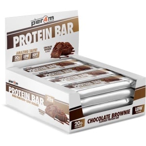 Per4m - Protein Bar - Chocolate Brownie - 12x62g - 20g Proteïne - Low Sugar - Zachte Textuur - Lekkerste eiwitreep verkrijgbaar - Protein - Proteine - Eiwitten - Eiwitreep - Eiwitrepen