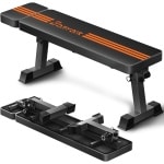 Platte Gewichtsbank 1200 lbs met Hoofdsteun - 132 Inch Opvouwbare Krachttraining Bank voor Thuis