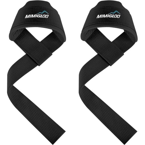 Polsbanden voor Gewichtheffen en Krachttraining - Neopreen Gevoerd, Deadlift Straps