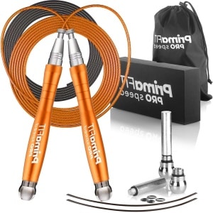 Pro Speed Springtouw, Gewogen Springtouw, 3m, Aluminium, Fitness Mannen Vrouwen, Gym MMA Crossfit, Vetverlies, Reserve Kabel, Gewichten