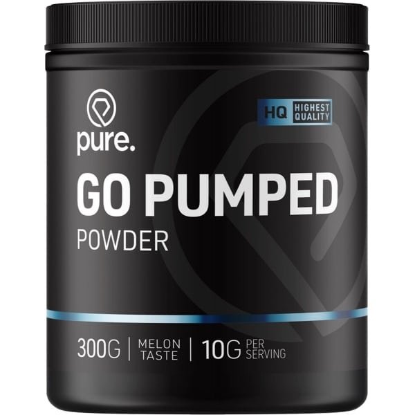 Pure. Go Pumped - Pre-Workout - 300gr - Watermeloen - cafeïne vrij - sportsupplement - caffeine free