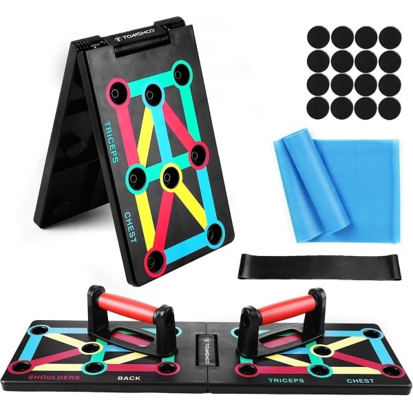 Push-upboard met lighsteunen, optioneel push-upsteun met handgreep, fitnessboard, thuistraining, krachttraining voor praktisch, schouders, chest, triceps, trapezius, spier, voor manen en front