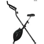 RFWR® Inklapbare hometrainer met verstelbaar stuur en zadel, hartslagmeter, lcd-display, en Silence Fit-systeem