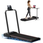 ROBORE SW1F loopmat met 9% helling, 12 km/u, borstelloze motor van 2,5 pk, capaciteit van 136 kg, opvouwbare loopband voor onder het bureau voor thuis en op kantoor