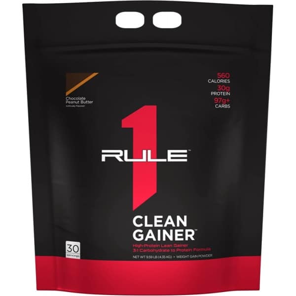 Rule1 R1 Clean Gainer (9,6lbs) Chocolate Peanut Butter - Gewichtstoename - Zonder Creatine