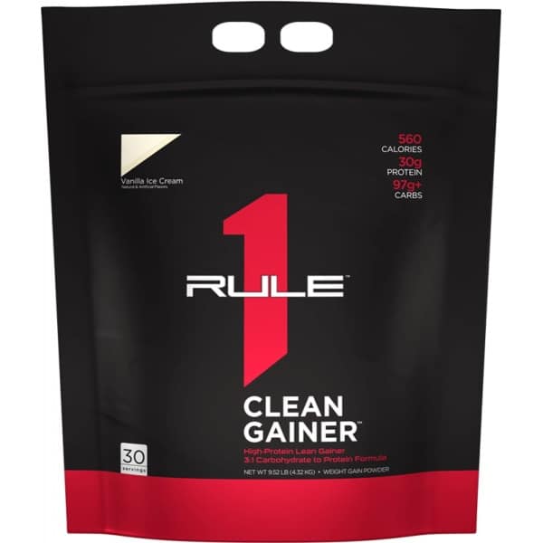 Rule1 R1 Clean Gainer (9,6lbs) Vanilla Ice Cream - Gewichtstoename - Zonder Creatine